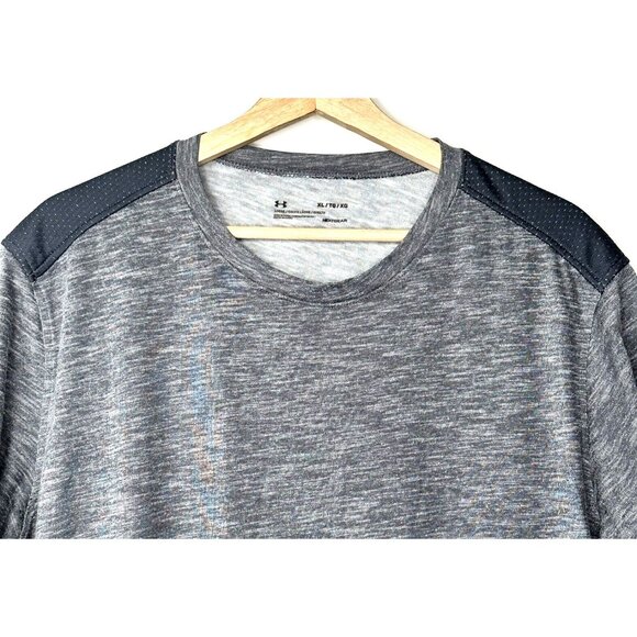 Under Armour Mens T Shirt Heatgear Layered Loose Tee 1303703 Gray Size X-Large - Picture 3 of 16